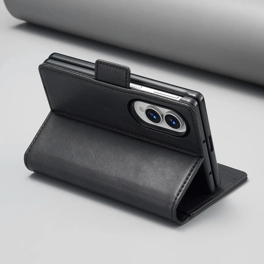 Fold 8 Business Leather Wallet - đánh giá và giá Leather Wallet Card Holder Phone Cover