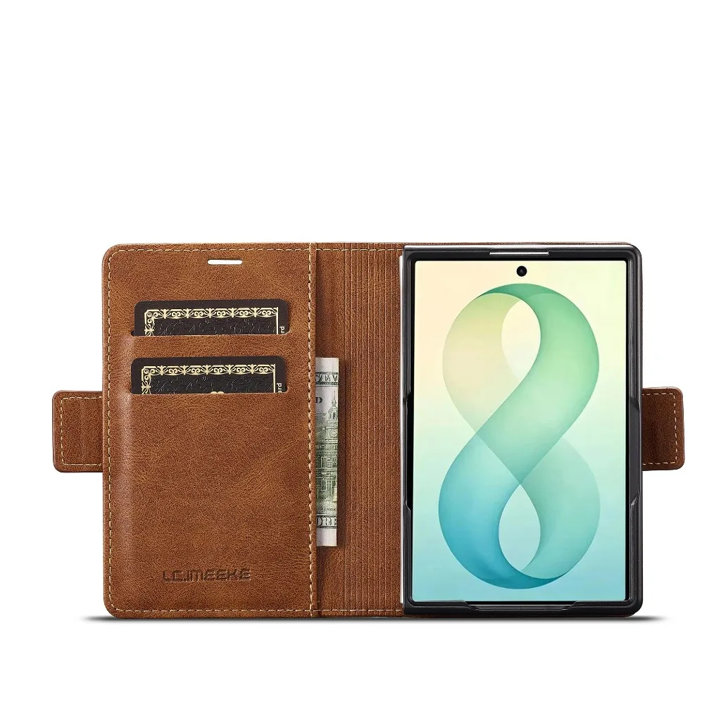 Fold 8 Business Leather Wallet - đánh giá và giá Leather Wallet Card Holder Phone Cover