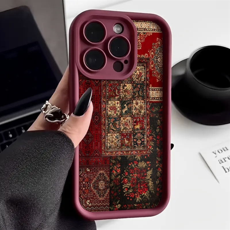 Vintage Patchwork Carpet Patte - đánh giá và giá Vintage Floral Pattern Soft Case