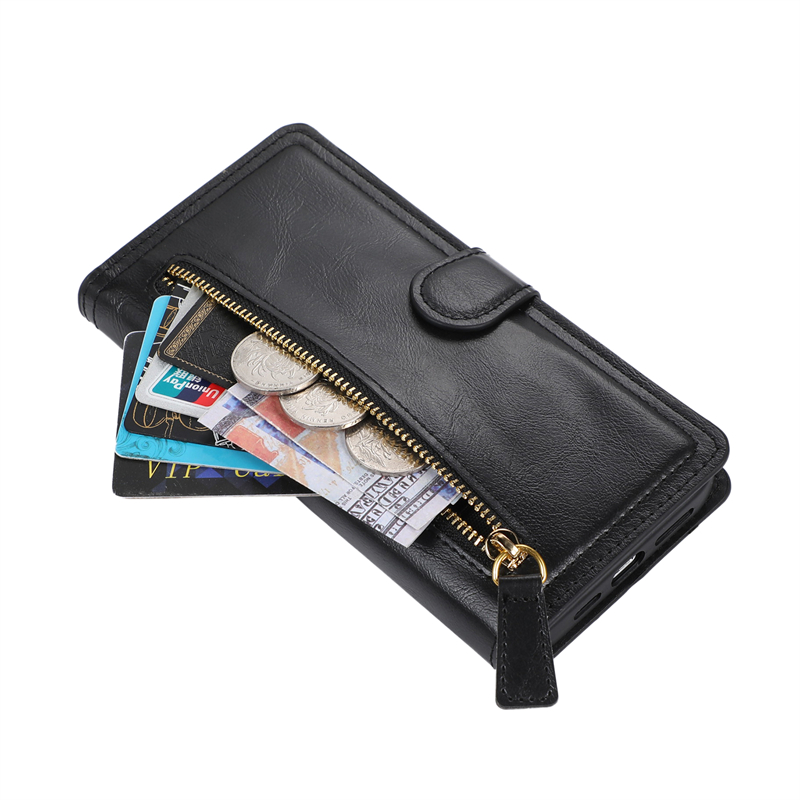 Zipper Flip Leather Wallet Car - đánh giá và giá Leather Wallet Card Holder Phone Cover